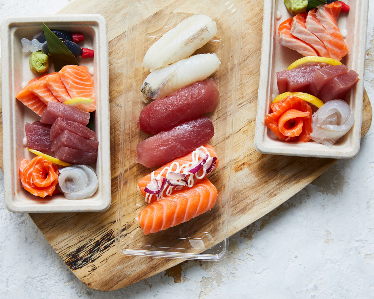 Sushi + Sashimi Packs + Sushi Rolls